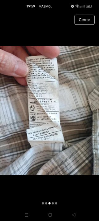 Camisa Benetton niño 8-9 años