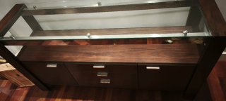 Aparador Comedor Madera y Cristal