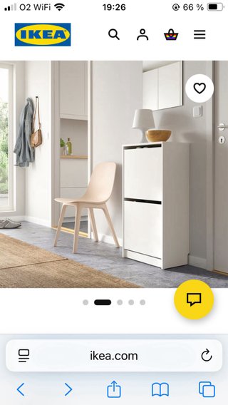 Zapatero Ikea Bissa Blanco