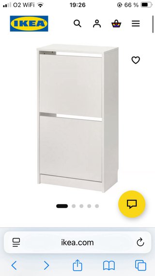Zapatero Ikea Bissa Blanco