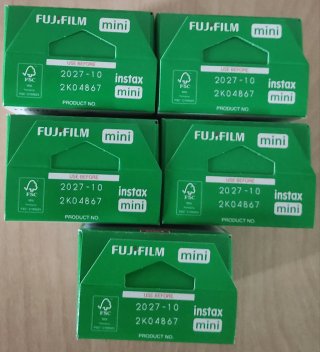 5 Paquetes Fujifilm Instax Mini 20 hojas