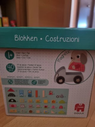 Bloques de construcción de madera para bebés