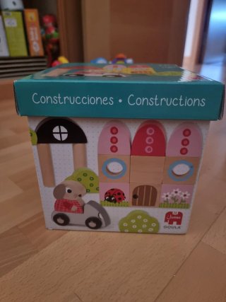 Bloques de construcción de madera para bebés
