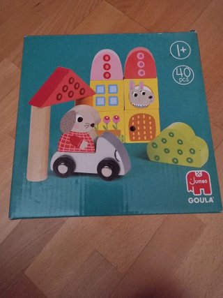 Bloques de construcción de madera para bebés