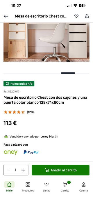 Escritorio blanco  Ikea