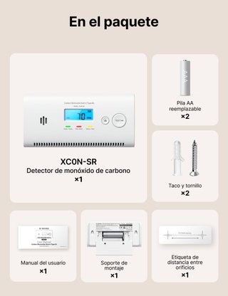 Detector/Alarma Monóxido Carbono (CO)