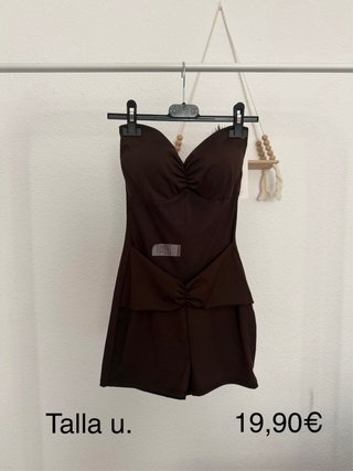 Mono corto marrón talla única
