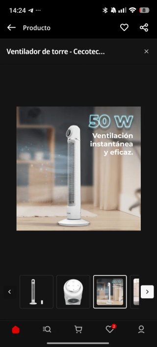 OFERTA Ventilador Cecotec 1090 Blanco