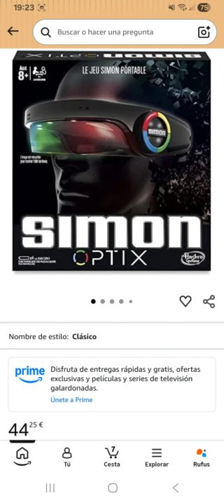 Simon Optix Juego Portátil Hasbro