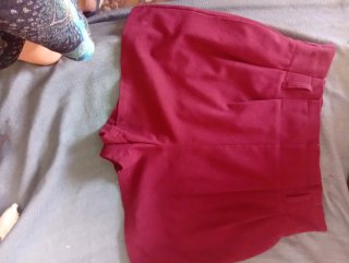 Pantalón Stradivarius S Burdeos