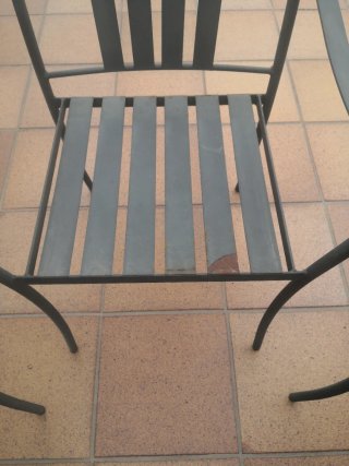 4 Sillas Hierro Forjado Terraza