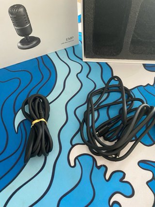 Micrófono USB Moman EMP Negro condensador
