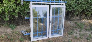 Ventana corredera aluminio blanca