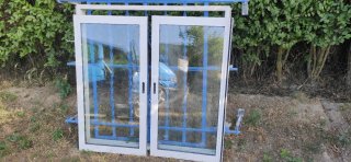 Ventana corredera aluminio blanca