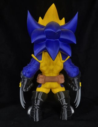 Figura Sonic Wolverine Impresión 3D 30cm