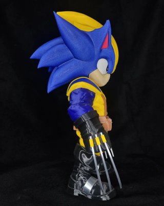 Figura Sonic Wolverine Impresión 3D 30cm