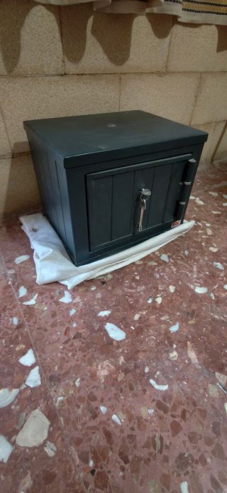 Caja Fuerte Metálica Negra/Gris