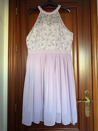 Vestido lila midi