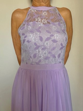 Vestido lila midi