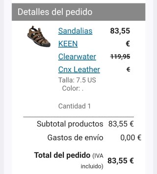 Sandalias Keen Clearwater Cuero Marrón