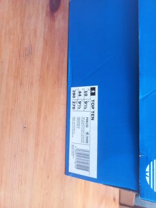 Zapatillas Adidas TOP 10 44 Negras y Blancas