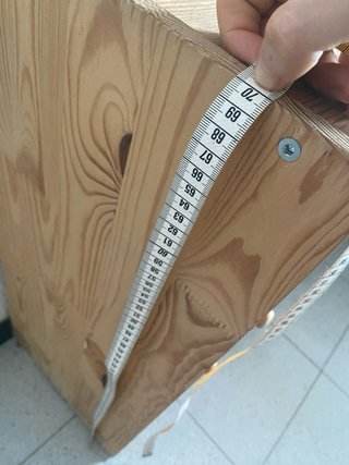 Cajonera de madera con 3 cajones