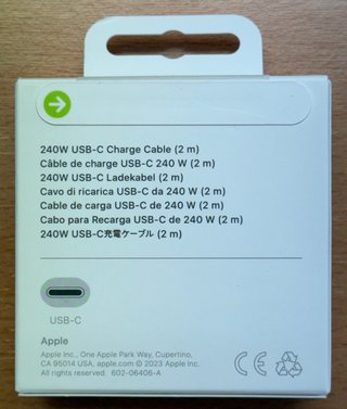 Cable USB-C Apple 240W 2m Original