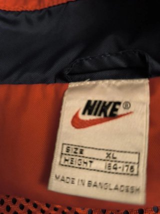 Chaqueta Nike Azul y Naranja con Capucha