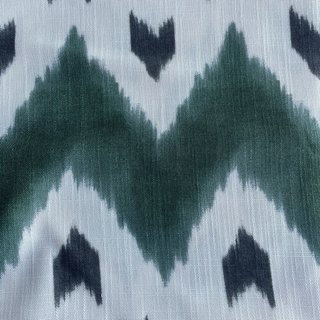 Pantalla lámpara verde Ikat