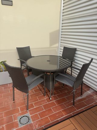 Conjunto Mesa y Sillas Terraza Royalcraft Exterior