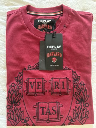 Camiseta Replay Harvard Edición Limitada Talla S