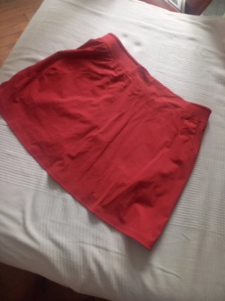 Falda pantalón corta Quechua color vino