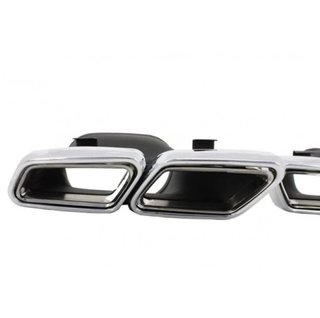 Salidas dobles de escape Mercedes tipo C63 S63 AMG