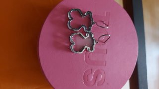 Pendientes Oso Cristal y Plata Tous