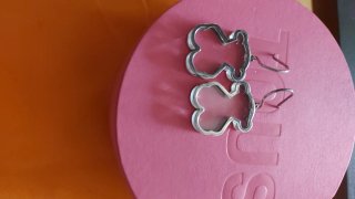 Pendientes Oso Cristal y Plata Tous