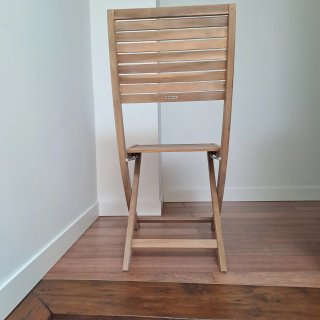 SILLA MADERA PLEGABLE JARDIN
