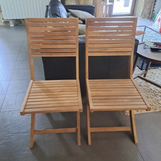 SILLA MADERA PLEGABLE JARDIN