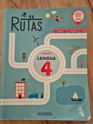 Libro Lengua Rutas 4 Primaria Anaya