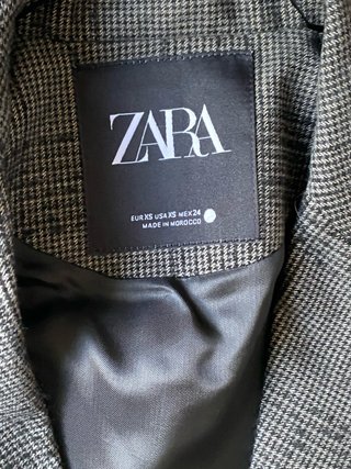Chaqueta Zara cuadros