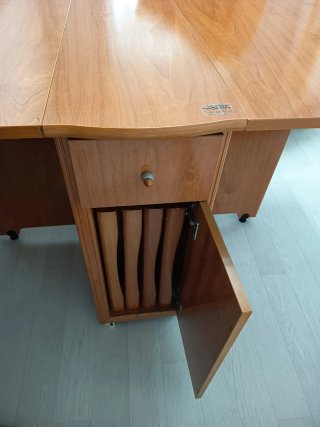 Mesa de madera extensible
