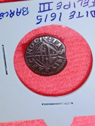 Moneda Antigua .un Ardite de 1615. Felipe III