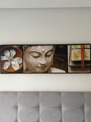 Cuadro Buda Zen Flor Oriental Panorámico