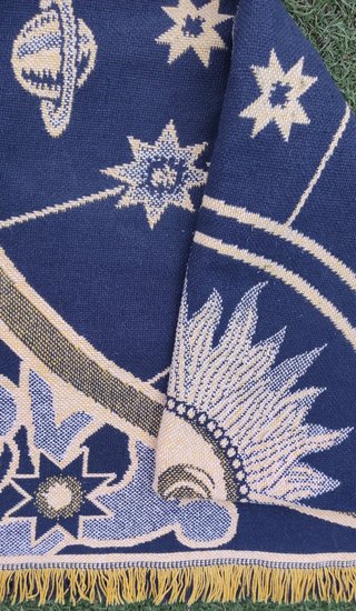 Manta/alfombra reversible multiusos boho chic