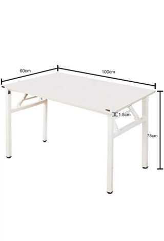Escritorio plegable blanco y silla escritorio negr