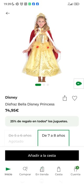 Disfraz Bella Princesa
