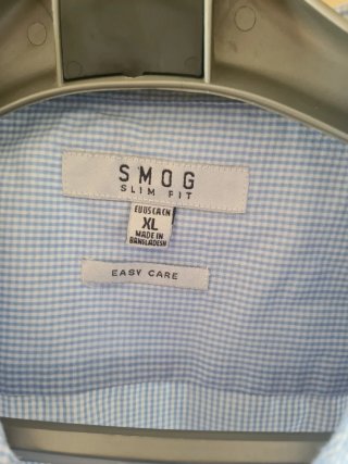 Camicie uomo a fantasia azzurra
