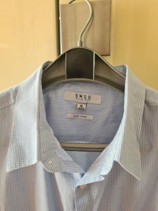 Camicie uomo a fantasia azzurra