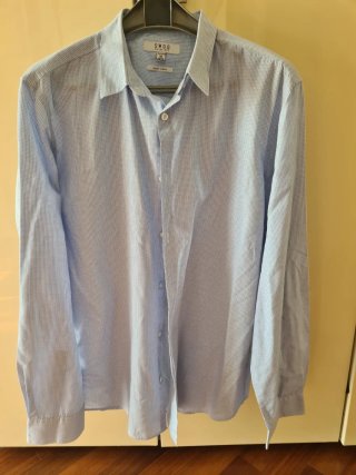 Camicie uomo a fantasia azzurra