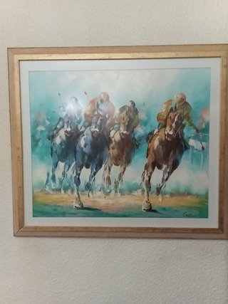 Foglio di cavalli al galoppo
