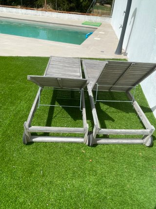 2 Hamacas de madera